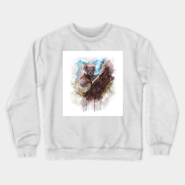 Illustration of a Koala Crewneck Sweatshirt by diplikaya